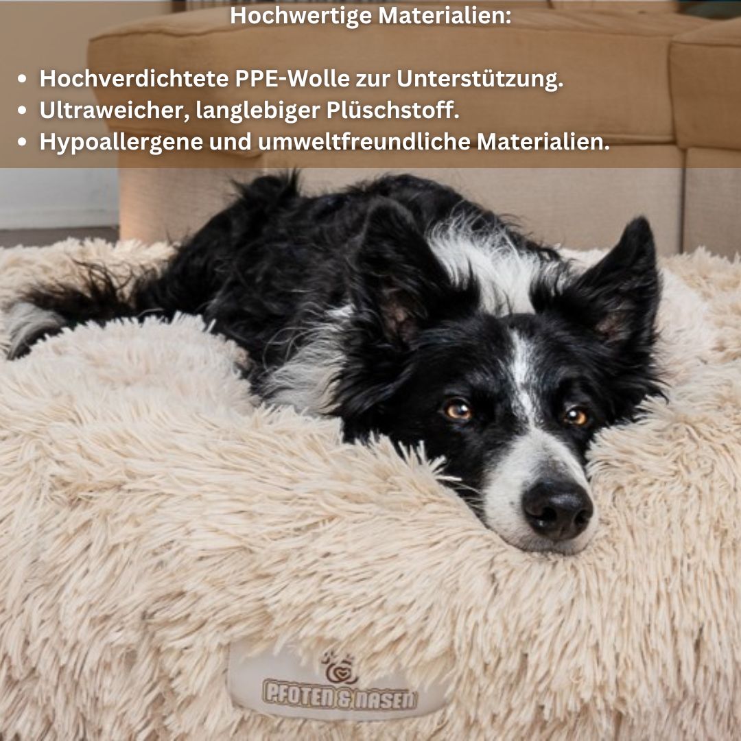Deluxe Wolke 7 rundes Hundebett mit Ersatzbezug