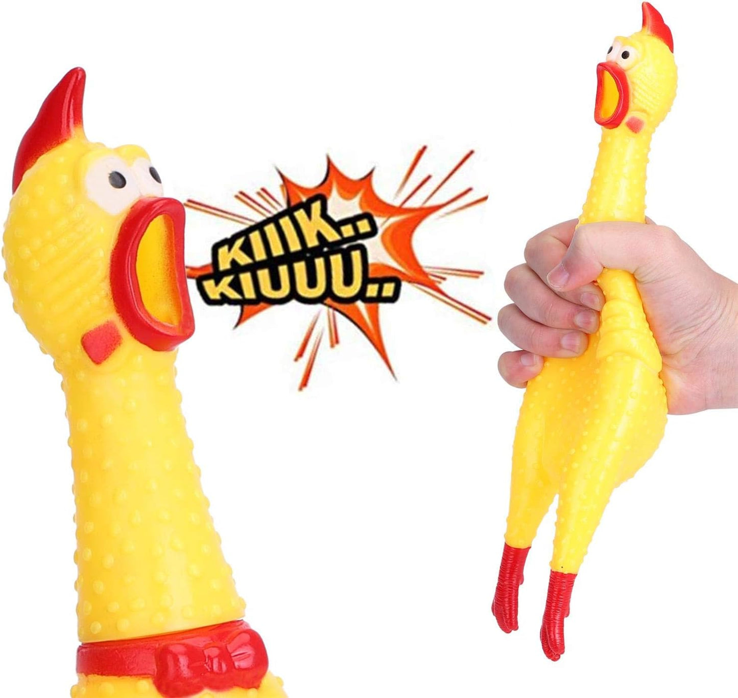 Schreiendes Gummihuhn Hundespielzeug