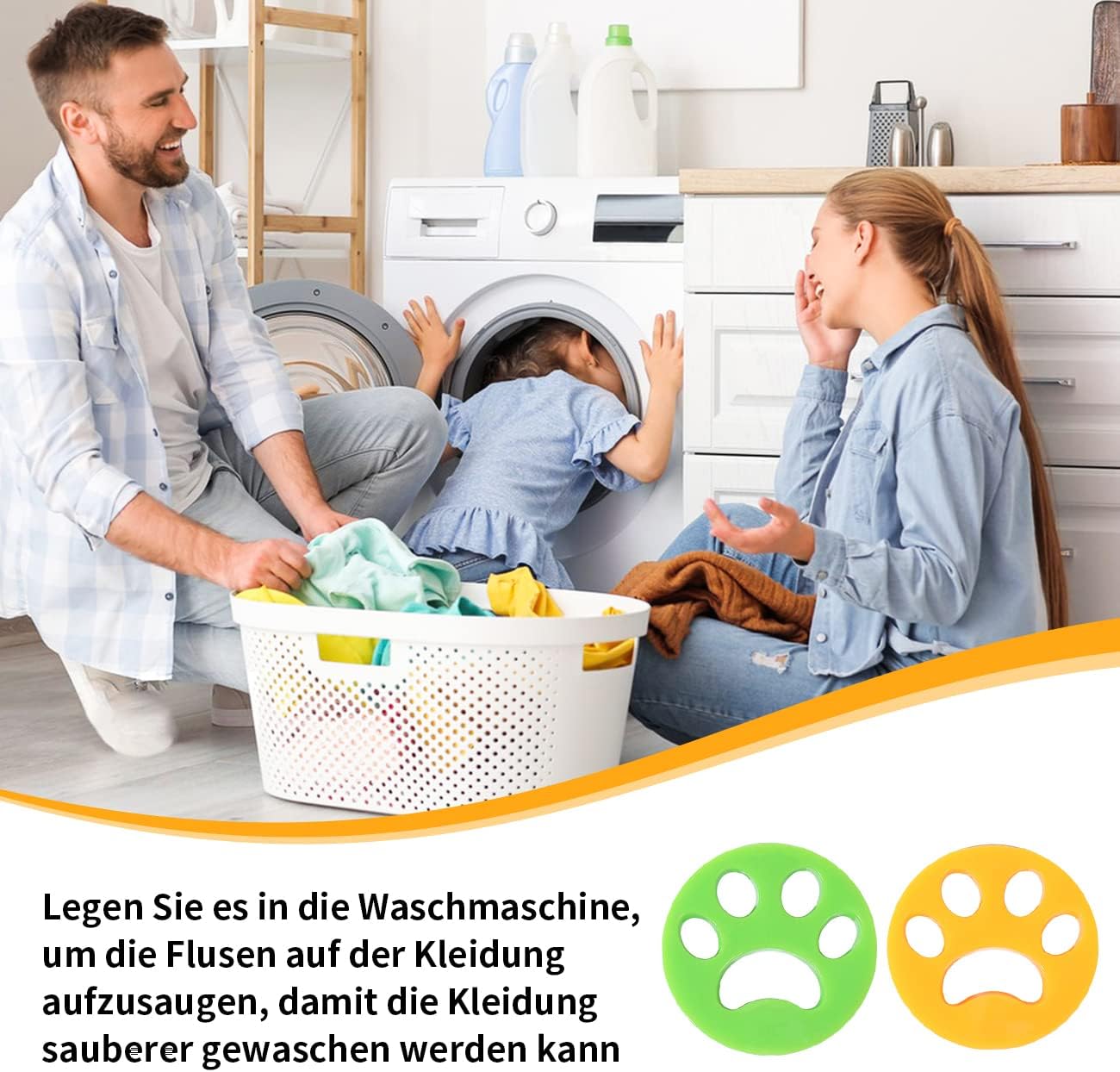 4PCS Silikon Haarfänger Entfernt Fell in Trockner und Waschmaschine