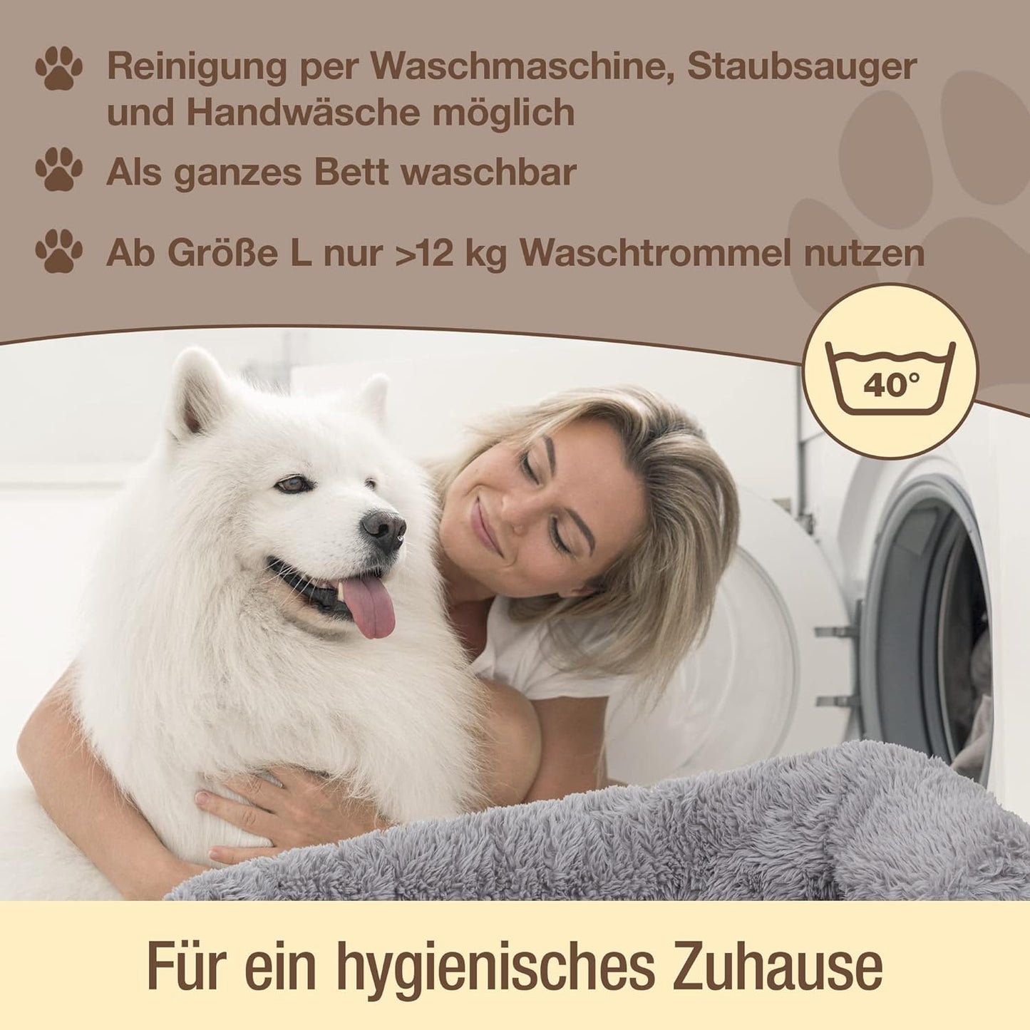 Dog Sofa Protector Bed – Cushioned Fabric, Indoor Use