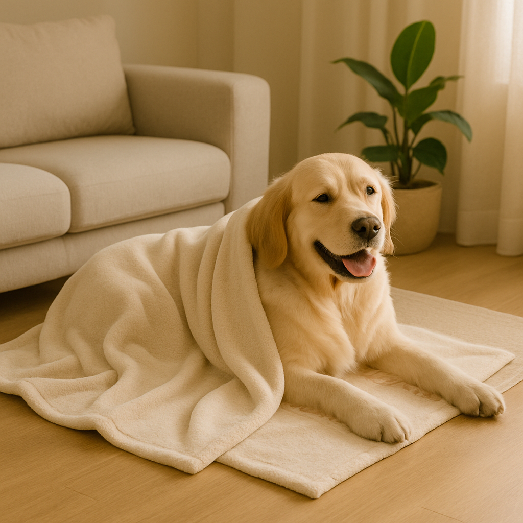 Kuscheldecke aus Kunstfell für Hunde