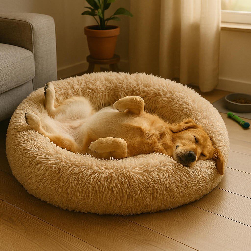 Luxuriöses Hundebett Wolke 7 – extra weich für kalte Wintertage.