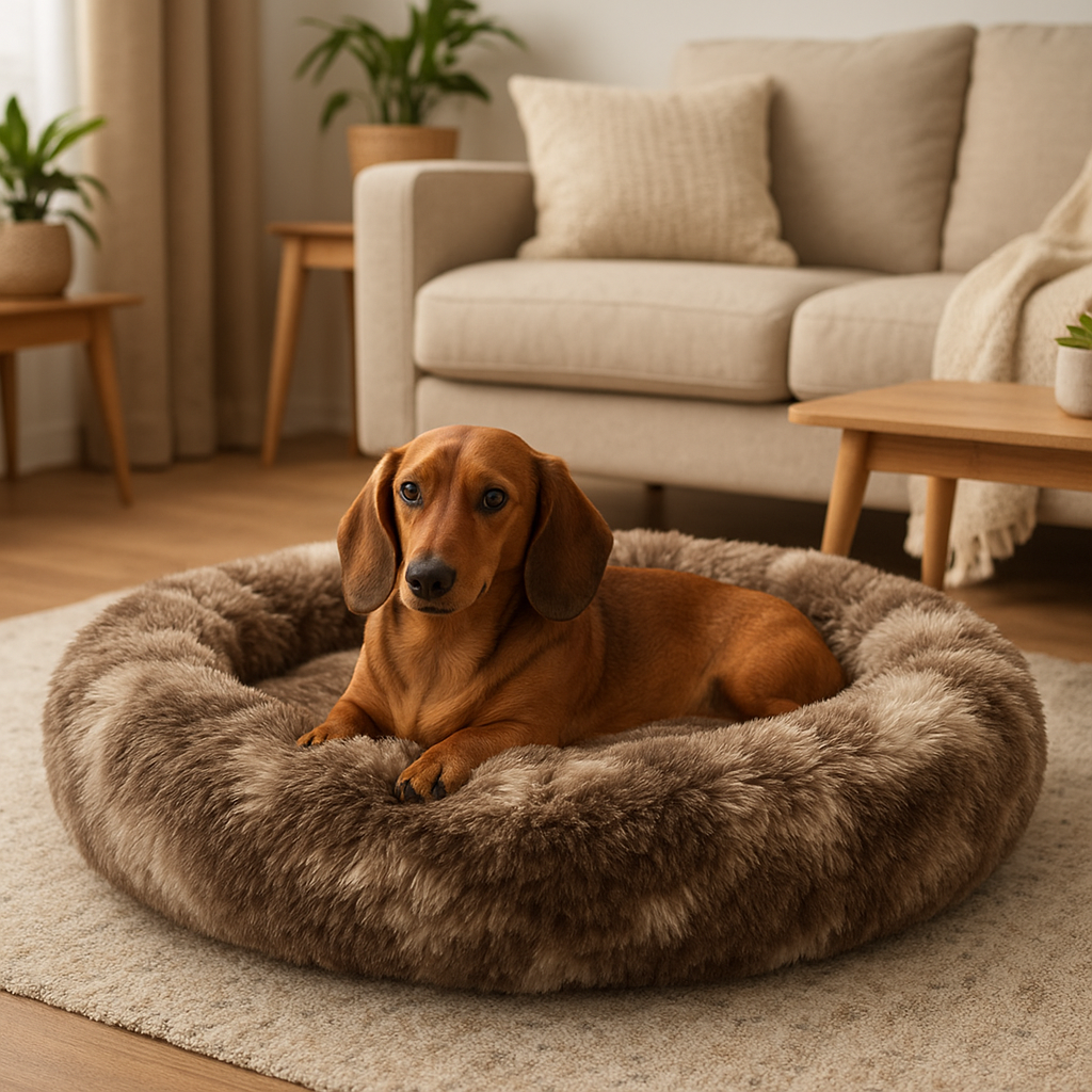 Orthopädisches Wolke 7 Hundebett für mittelgroße Hunde – unterstützt gesunden Schlaf.
